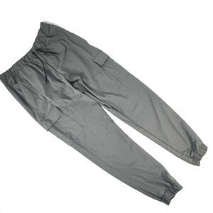 Zyia Active Gray Jogger Cargo Pants Drawstring Mens Size Medium